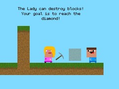 খেলা Lady And Nubik Build And Dig