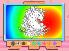 খেলা Coloring Book: Glitter Unicorn