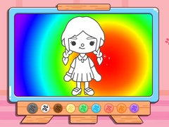 খেলা Coloring Book: Toca Boca Girl