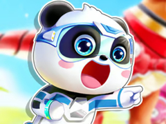 খেলা Jigsaw Puzzle: Baby Panda Robot Team