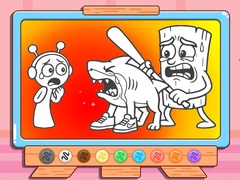 খেলা Coloring Book: Sprunki VS Tung Tung Sahur