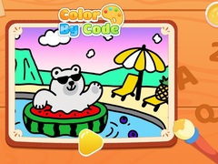 খেলা Color By Code: Polar Bear