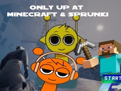 খেলা Only Up At Minecraft & Sprunki