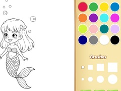 খেলা Mermaid Coloring Book For Kids
