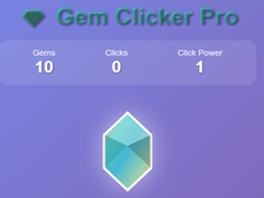 খেলা Gem clicker pro