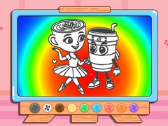 খেলা Coloring Book: Cappuccina Assassino Love Story