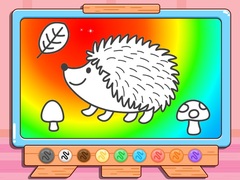 খেলা Coloring Book: Hedgehog