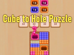 খেলা Cube to Hole Puzzle