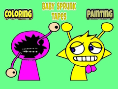 খেলা Coloring Baby Sprunk tapes Painting