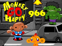 খেলা Monkey Go Happy 966