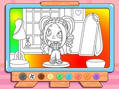 খেলা Coloring Book: Avatar Girl Dress Up Shopping