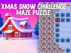 খেলা Xmas Snow Challenge Maze Puzzle
