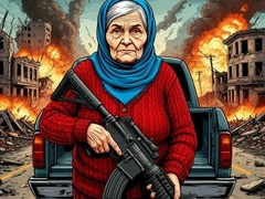 খেলা Grandma with machine-gun: Apocalypsis