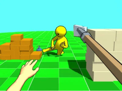 খেলা Spear vs Ragdolls: Playground!