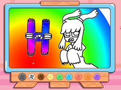 খেলা Coloring Book: Alphabet Lore H