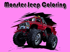 খেলা Monster Jeep Coloring