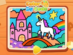 খেলা Color By Code: Rainbow Unicorn