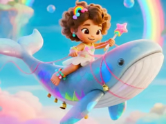 খেলা Jigsaw Puzzle: Whale In Clouds