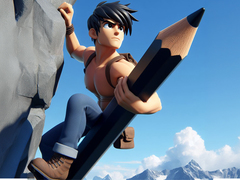 খেলা Draw Climb Race