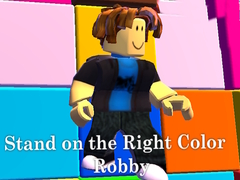খেলা Stand on the Right Color Robby