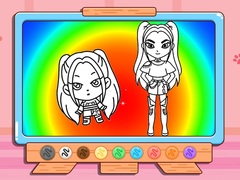 খেলা Coloring Book: Mira Kpop Demon Hunters