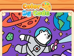 খেলা Color By Code Space Bear