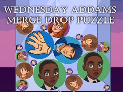 খেলা Wednesday Addams Merge Drop Puzzle