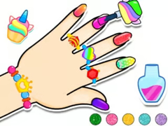 খেলা Coloring Book: Nail Art & Bracelet Diy