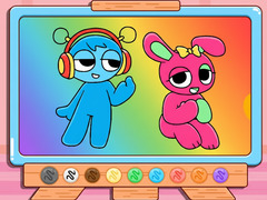 খেলা Coloring Book: Sprunki Pinki & Oren