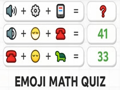 খেলা Emoji Math Quiz