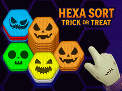 খেলা Hexa Sort Trick or Treat