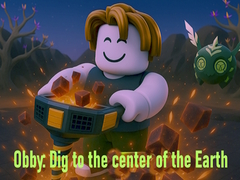 খেলা Obby: Dig to the center of the Earth