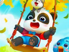 খেলা Jigsaw Puzzle: Baby Panda Autumn Picnic Friends