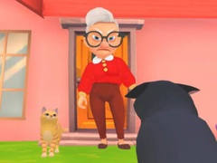খেলা Cat and Granny 2