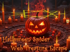 খেলা Halloween Spider Web Treasure Escape