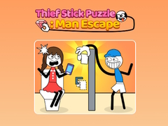 খেলা Thief Stick Puzzle: Man Escape