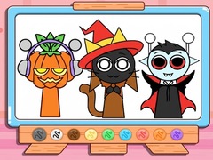 খেলা Coloring Book: Incredibox Sprunki Halloween