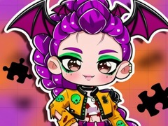 খেলা Jigsaw Puzzle: Kpop Star Girls' Halloween