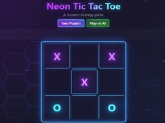 খেলা Neon Tic-Tac-Toe