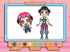 খেলা Coloring Book: Zoey Kpop Demon Hunters