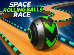 খেলা Space Rolling Balls Race