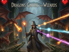 খেলা Dragons Gators and Wizards