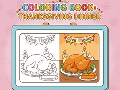 খেলা Coloring Book: Thanksgiving Dinner