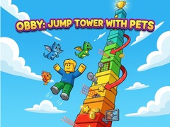 খেলা Obby: Jump Tower with Pets