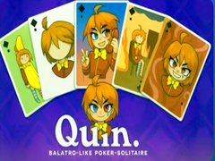খেলা Quin. Balatro-like poker-solitaire