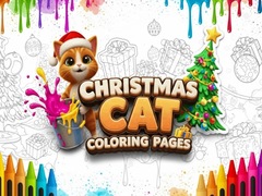 খেলা Christmas Cat Coloring Pages