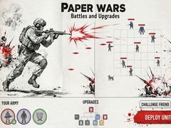 খেলা Paper Wars Battles and Upgrades