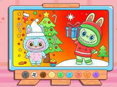 খেলা Coloring Book: Christmas Labubu