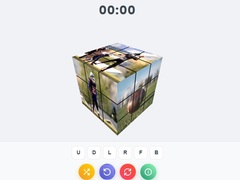 খেলা Football Cube Puzzle