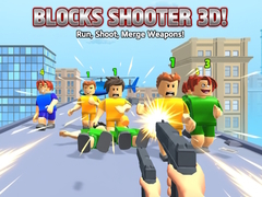 খেলা Blocks Shooter 3D! Run, Shoot, Merge Weapons!